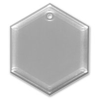 Hexagon Glass Ornament